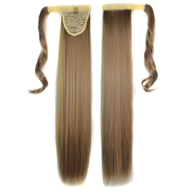 18H22# Invisible Seamless Bandage-style Wig Long Straight Hair Wig Ponytail, 18H22#