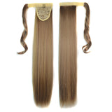 18H22# Invisible Seamless Bandage-style Wig Long Straight Hair Wig Ponytail, 18H22#