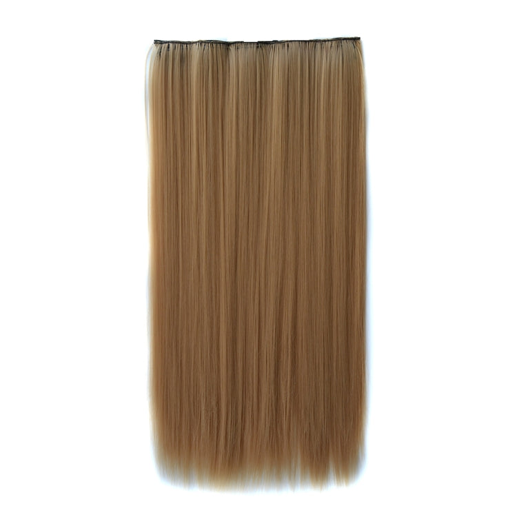 22# One-piece Seamless Five-clip Wig Long Straight Wig Piece, 22#