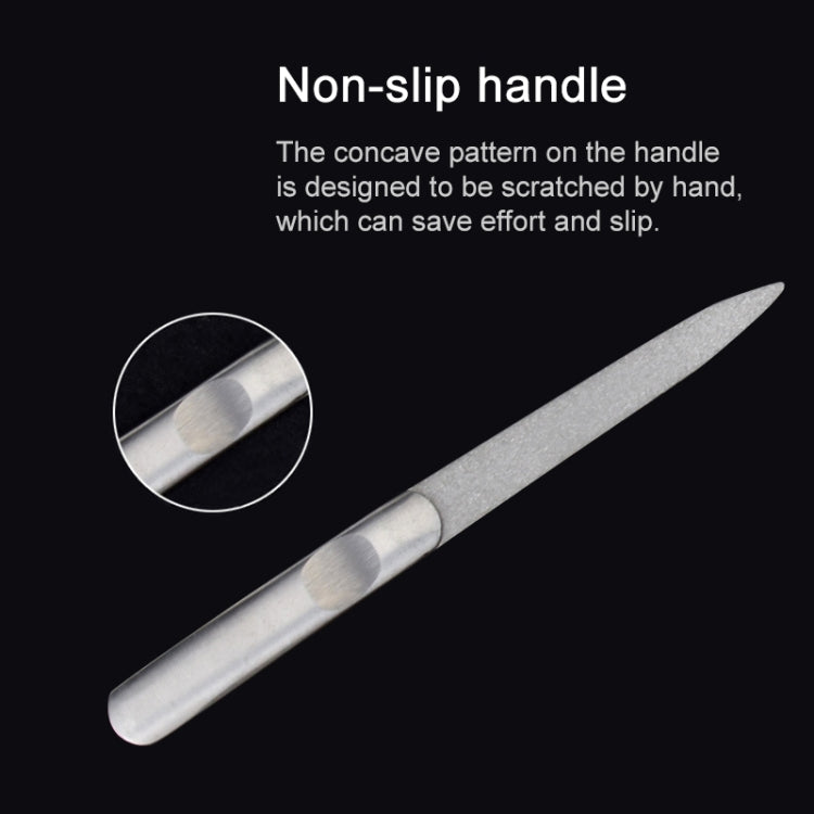 Stainless Steel Polished Nail File, Length : 95mm, Length : 95mm