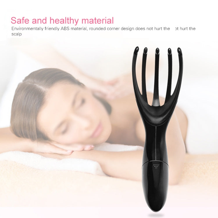 Mini Portable Multifunctional Head Massager Massage Comb, Battery Powered, Battery Powered (Gold)