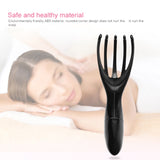 Mini Portable Multifunctional Head Massager Massage Comb, Battery Powered, Battery Powered (Gold)