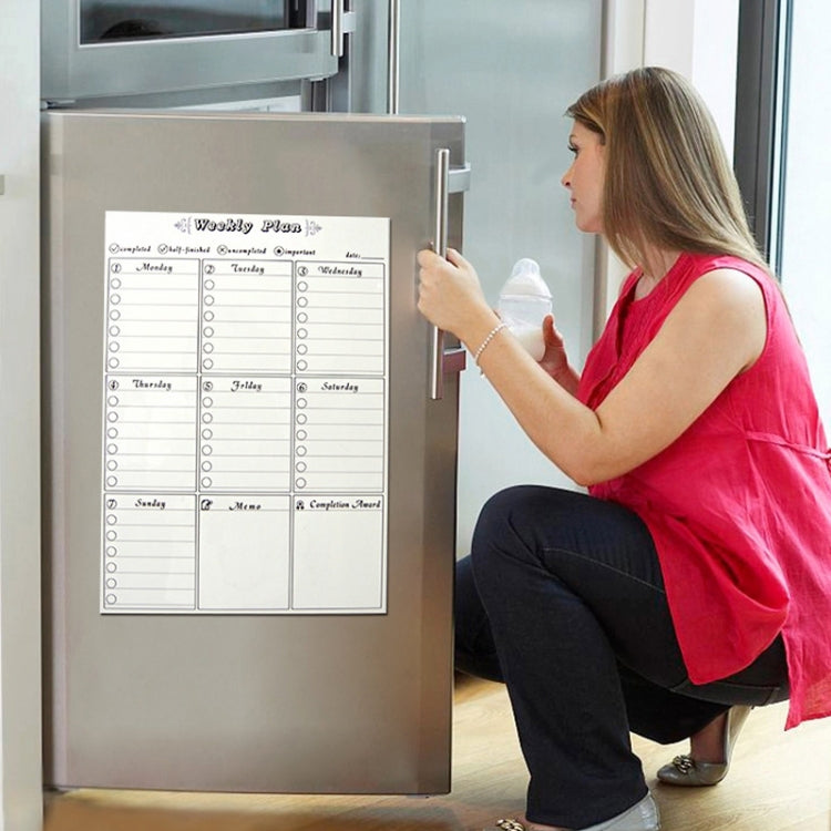 Magnetic Monthly Planner Refrigerator Magnet PET Magnetic Soft Whiteboard, Size: 29.7cm x 42cm, Monthly Plan