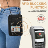 HAWEEL Neck Passport Wallet Bag Document Organizer Credit Cards Case Bag, Neck Pouch