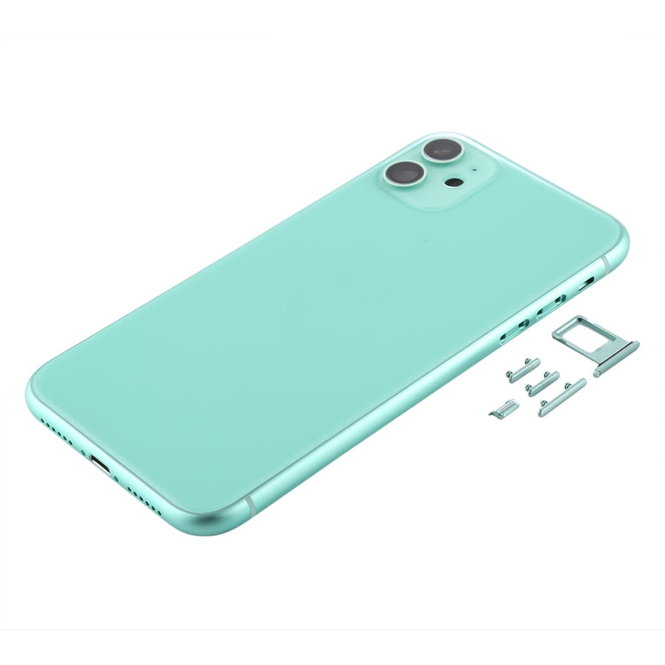 Back Housing Cover with SIM Card Tray & Side keys & Camera Lens for iPhone 11, For iPhone 11 (Camera Lens), Back Housing Cover for11, For iPhone11 (with Camera Lens), For iPhone 11 (with Camera Lens)