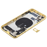 Battery Back Cover Assembly (with Side Keys & Power Button + Volume Button Flex Cable & Wireless Charging Module & Motor & Charging Port & Speaker Ringer Buzzer & Card Tray & Camera Lens Cover) for iPhone 11, For iPhone 11, For iPhone 11(Assembly)