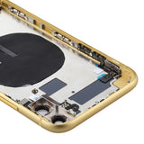 Battery Back Cover Assembly (with Side Keys & Power Button + Volume Button Flex Cable & Wireless Charging Module & Motor & Charging Port & Speaker Ringer Buzzer & Card Tray & Camera Lens Cover) for iPhone 11, For iPhone 11, For iPhone 11(Assembly)