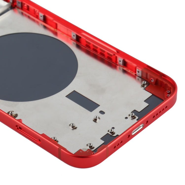 Back Housing Cover with SIM Card Tray & Side Keys & Camera Lens for iPhone 12(White), For iPhone 12(with SIM Card Tray), Back Housing Cover for 12, For iPhone 12(with Card Tray)