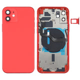 Battery Back Cover (with Side Keys & Card Tray & Power + Volume Flex Cable & Wireless Charging Module) for iPhone 12, For iPhone 12