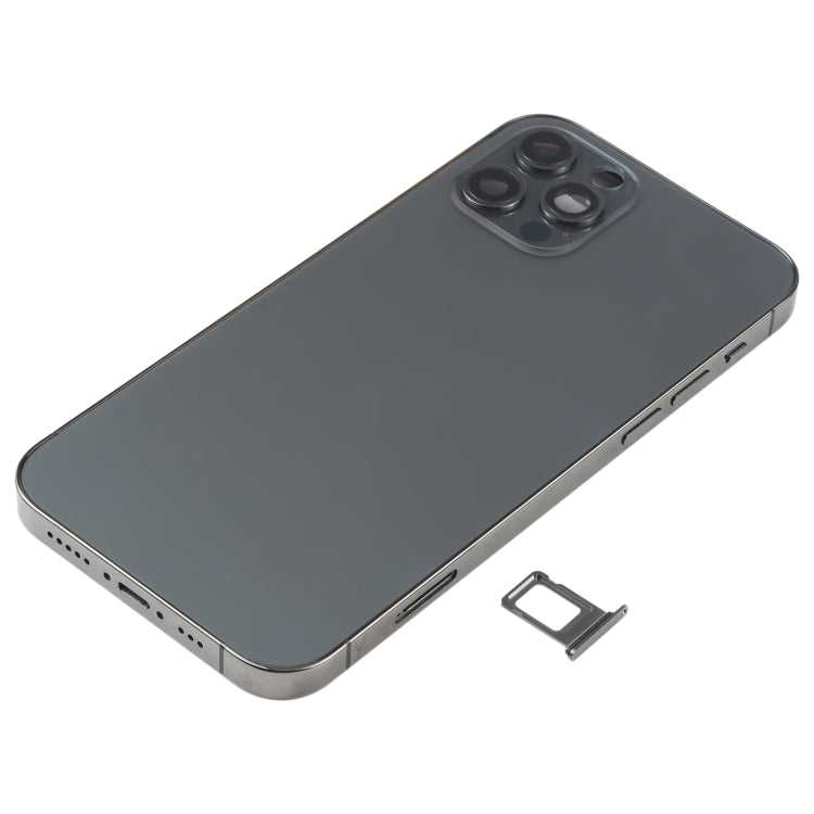 Battery Back Cover Assembly (with Side Keys & Speaker Ringer Buzzer & Motor & Camera Lens & Card Tray & Power Button + Volume Button + Charging Port & Wireless Charging Module) for iPhone 12 Pro, For iPhone 12 Pro(Black), For iPhone 12 Pro(Gold)       ...
