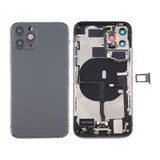 Battery Back Cover Assembly (with Side Keys & Power Button + Volume Button Flex Cable & Wireless Charging Module & Motor & Charging Port & Speaker Ringer Buzzer & Card Tray & Camera Lens Cover) for iPhone 11 Pro Max, For iPhone 11 Pro Max              ...