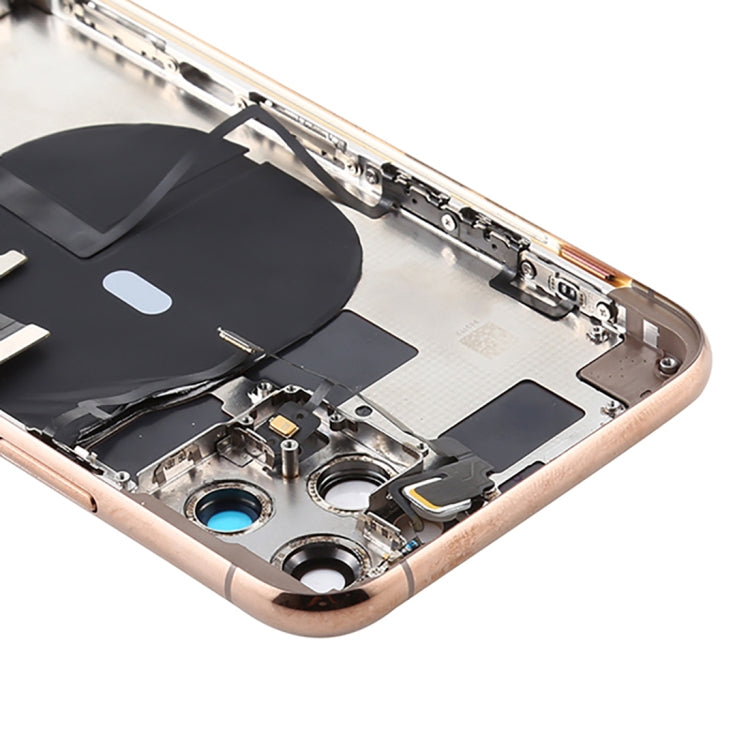 Battery Back Cover Assembly (with Side Keys & Power Button + Volume Button Flex Cable & Wireless Charging Module & Motor & Charging Port & Speaker Ringer Buzzer & Card Tray & Camera Lens Cover) for iPhone 11 Pro Max, For iPhone 11 Pro Max              ...