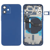 Battery Back Cover (with Side Keys & Card Tray & Power + Volume Flex Cable & Wireless Charging Module) for iPhone 12 Mini, For iPhone 12 Mini