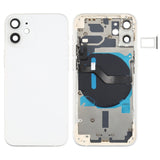 Battery Back Cover (with Side Keys & Card Tray & Power + Volume Flex Cable & Wireless Charging Module) for iPhone 12 Mini, For iPhone 12 Mini