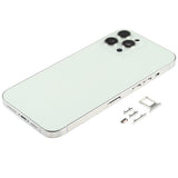 Back Housing Cover with SIM Card Tray & Side keys & Camera Lens for iPhone 12 Pro Max, For iPhone 12 Pro Max(with Card Tray & Side Keys), For iPhone 12 Pro Max(with SIM Card Tray & Side Keys)