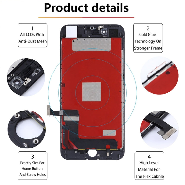 Original LCD Screen for iPhone 7 Plus, i7 Plus Original White, i7 Plus Original Black