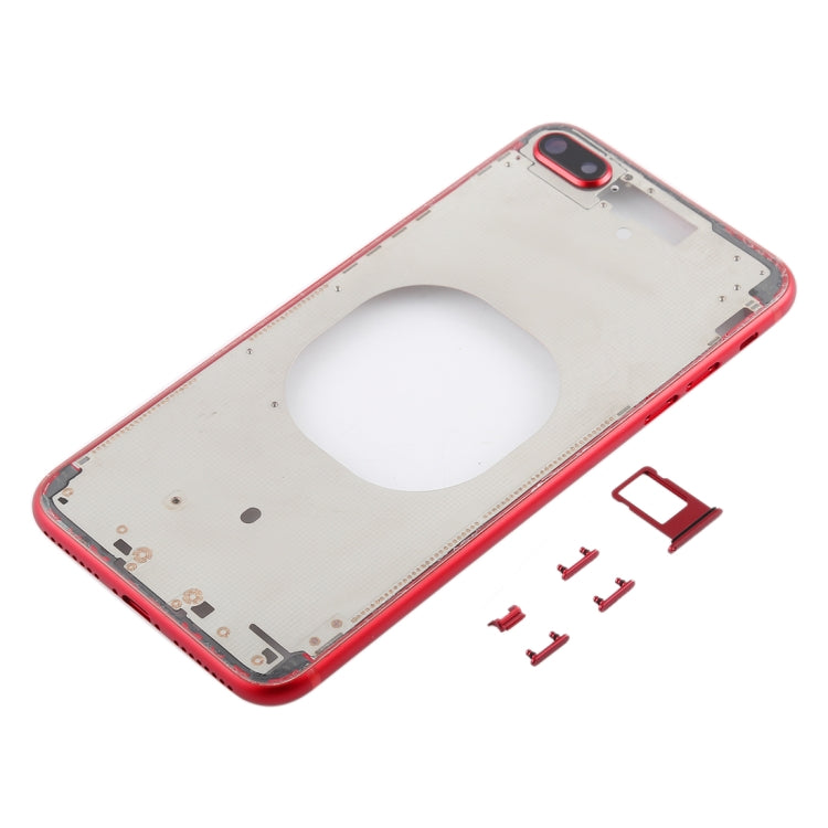 Transparent Back Cover with Camera Lens & SIM Card Tray & Side Keys for iPhone 8 Plus, For iPhone 8 Plus (Transparent Back), For iPhone 8 Plus (Transparent White), For iPhone 8 Plus(Transparent Gold), For iPhone 8 Plus(Transparent Red)