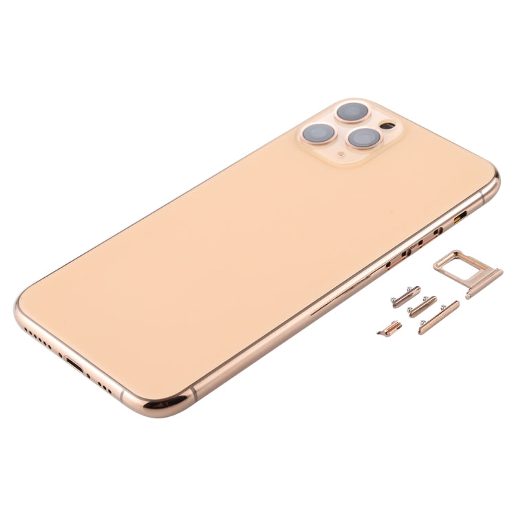 Back Housing Cover with SIM Card Tray & Side keys & Camera Lens for iPhone 11 Pro, For iPhone 11 Pro (with Camera Lens), For iPhone 11 Pro (Camera Lens)