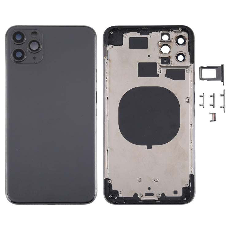 Back Housing Cover with SIM Card Tray & Side keys & Camera Lens for iPhone 11 Pro Max, For iPhone 11 Pro Max (Camera Lens), For iPhone 11 Pro Max (with Camera Lens)
