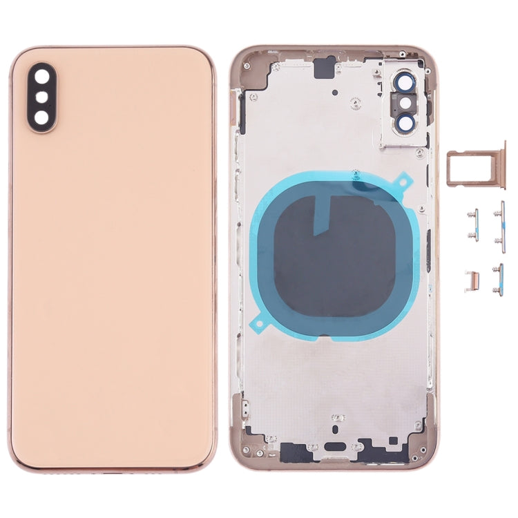 Back Cover with Camera Lens & SIM Card Tray & Side Keys for iPhone XS, For iPhone XS (Camera Lens+Side Keys), For iPhone XS with Side keys, For iPhone XS with Card Tray For iPhone XS (Camera Lens+Side Keys) For iPhone XS (Camera Lens+Side Keys)