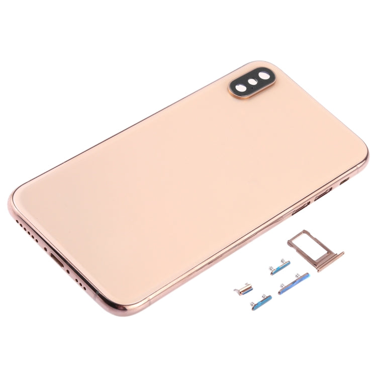 Back Cover with Camera Lens & SIM Card Tray & Side Keys for iPhone XS, For iPhone XS (Camera Lens+Side Keys), For iPhone XS with Side keys, For iPhone XS with Card Tray