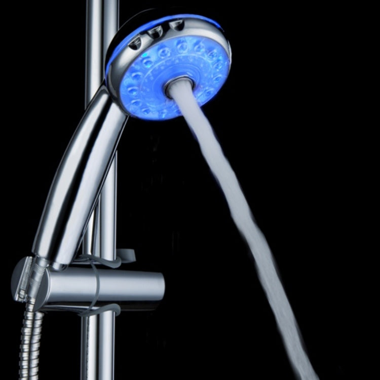 SDS-A21 15 LEDs ABS Temperature Sensor RGB LED Shower Head, Size: 22 x 8 x 4.5cm, Interface: 20mm, SDS-A21