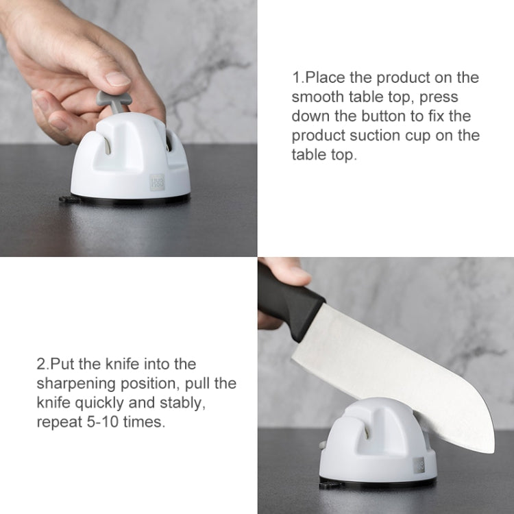 Original Xiaomi Youpin Huohou Kitchen Mini Double Wheel Knife Sharpener, Double Wheel Knife Sharpener