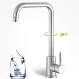 304 Stainless Steel Rotatable Faucet Sinks Cold And Hot Water Tap, Cold And Hot Water Tap