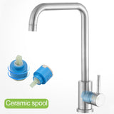 304 Stainless Steel Rotatable Faucet Sinks Cold And Hot Water Tap, Cold And Hot Water Tap