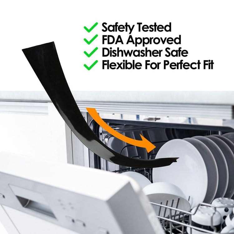 2 PCS 25 inches Gas Stove Slit Strip Antifouling Dustproof Waterproof Kitchen Sealing Strip, 25 inches (White), 25 inches, 25 inches (Black)