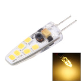 12 LED SMD 2835 Silicone, DC 12V, Small Size: 4.1x1x1cm Warm White