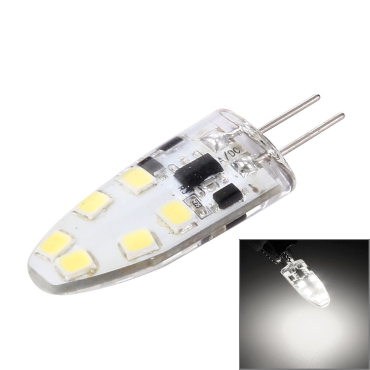 12 LED SMD 2835 Silicone, DC 12V, Big Size: 3.9x1.4x0.9cm White Light