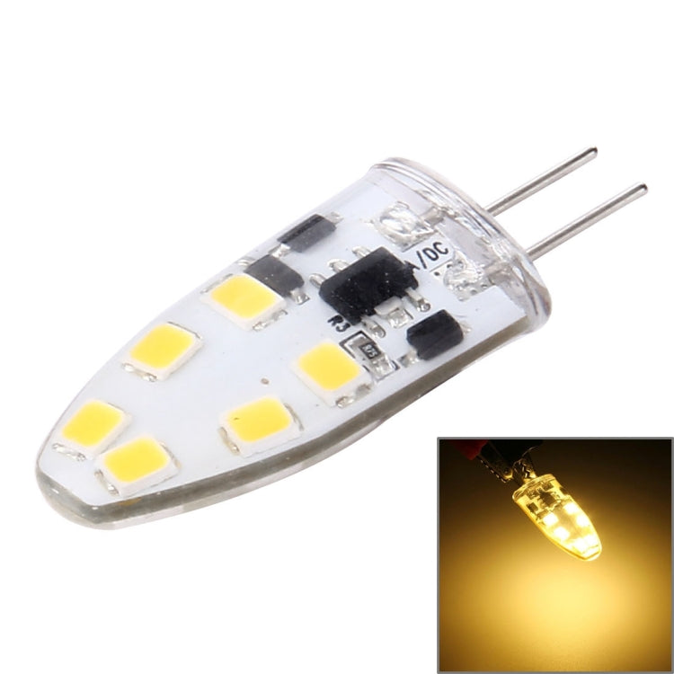 12 LED SMD 2835 Silicone, DC 12V, Big Size: 3.9x1.4x0.9cm Warm White