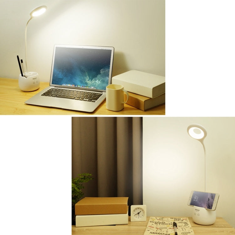 28 LEDs Flexible Goose Neck Hollow Ring Design Eye Protection Light with Pen Holder / Small Night Light Function, TGX-772