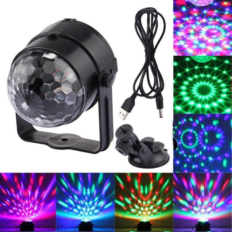 USB Sound Control Rotating Disco DJ Light, DC 5V Default Title