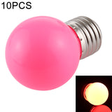 10 PCS 2W E27 2835 SMD Home Decoration LED Light Bulbs, DC 12V, DC 12V DC 12V Pink Light