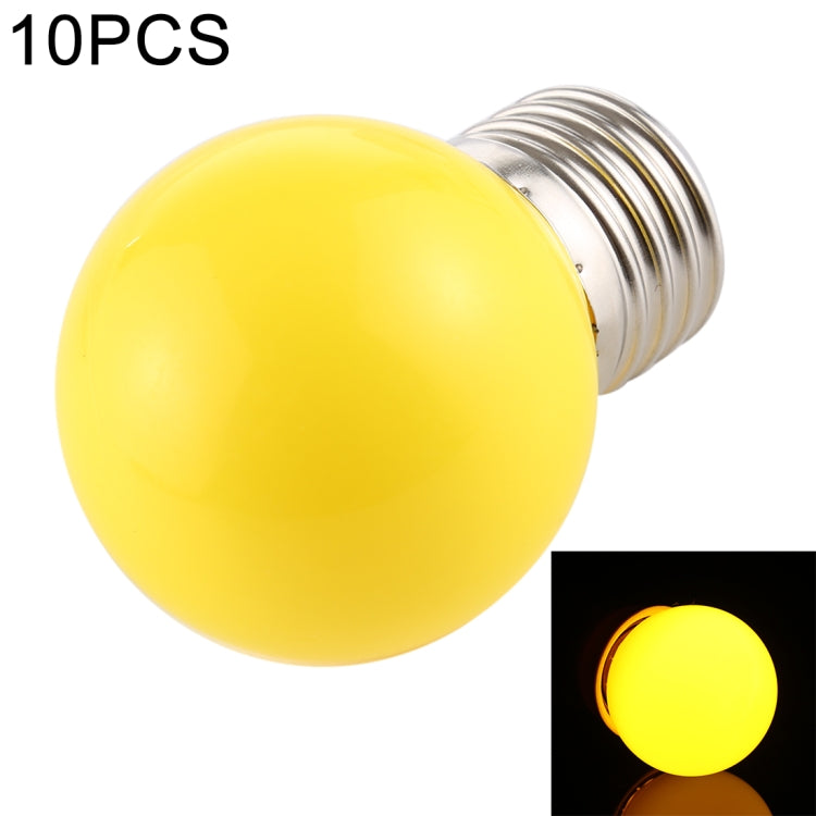 10 PCS 2W E27 2835 SMD Home Decoration LED Light Bulbs, DC 12V, DC 12V DC 12V Yellow Light