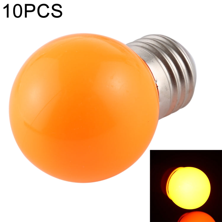 10 PCS 2W E27 2835 SMD Home Decoration LED Light Bulbs, AC 220V, AC 220V AC 220V Orange Light