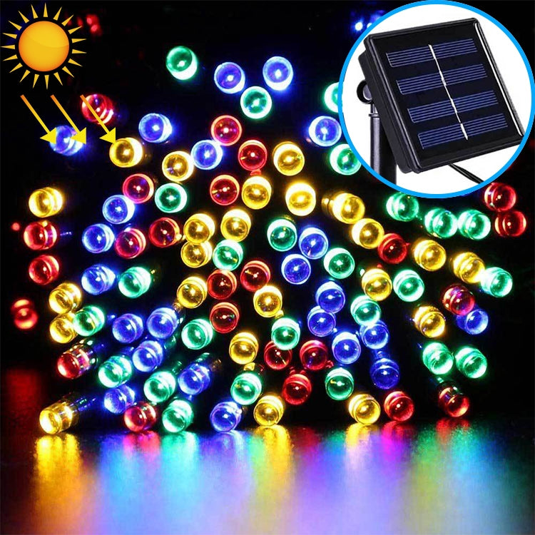200 LEDs Outdoor Waterproof Christmas Festival Decoration Solar Lamp String, Length: 22m Colour