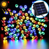 200 LEDs Outdoor Waterproof Christmas Festival Decoration Solar Lamp String, Length: 22m Colour