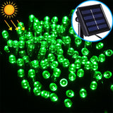 200 LEDs Outdoor Waterproof Christmas Festival Decoration Solar Lamp String, Length: 22m Green