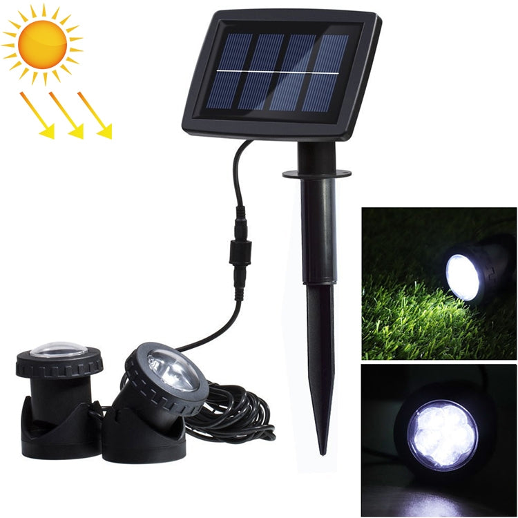 Two Heads LED Outdoor Waterproof Solar Underwater Spotlight Floodlight, Two Heads Two Heads