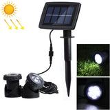 Two Heads LED Outdoor Waterproof Solar Underwater Spotlight Floodlight, Two Heads Two Heads