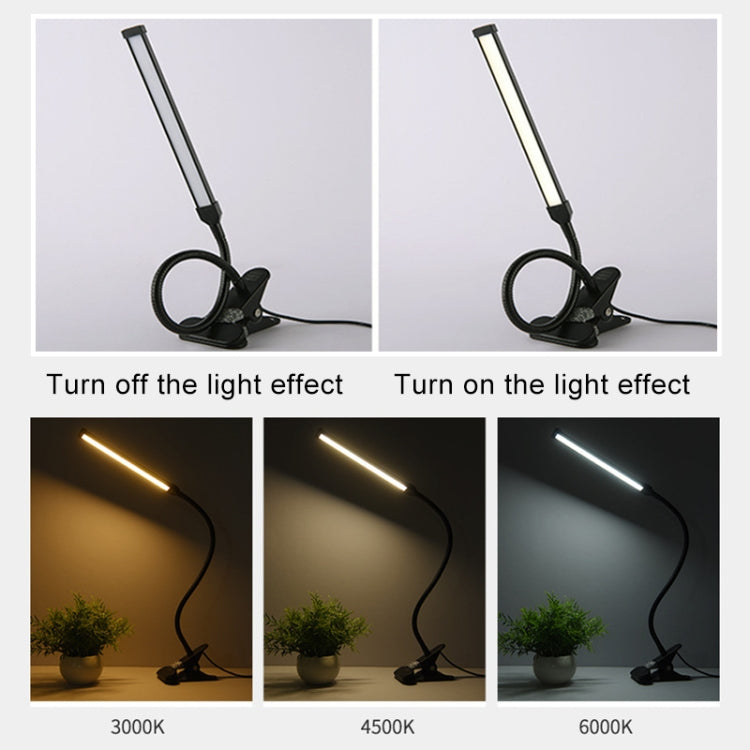 LED Desk Lamp 8W Folding Adjustable USB Charging Eye Protection Table Lamp, USB Charge Version + Power Plug, USB Charge Version + Power Plug(Black), USB Charge Version + Power Plug(White)