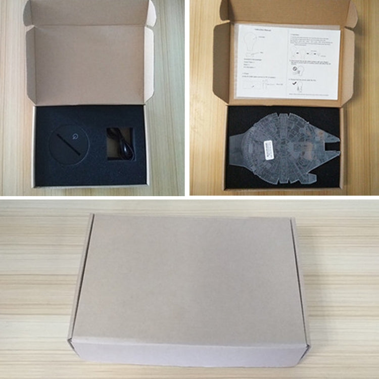 Saturn Shape 3D Colorful LED Vision Light Table Lamp, USB & Battery Version, USB & Battery Version