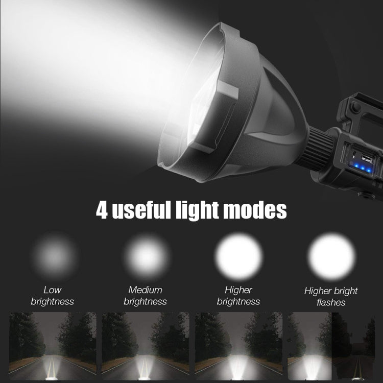 W590 P50 10W Rechargeable Strong LED Flashlight 4-Modes Outdoors Searchlight with Tripod, W590 P50