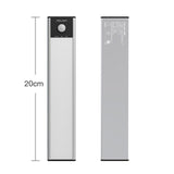 20cm Original Xiaomi Youpin YEELIGHT LED Smart Human Motion Sensor Light Bar Rechargeable Wardrobe Cabinet Corridor Wall Lamps, 20cm 20cm Silver