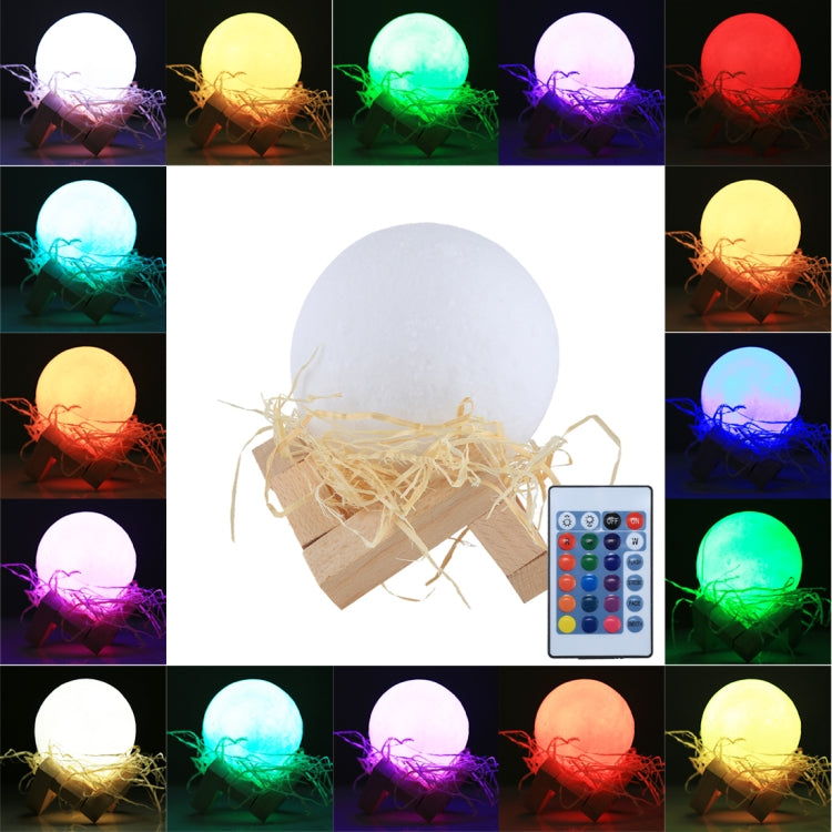 USB Charging 16-color Changing LED Energy-saving Night Light with Wooden Holder Base & Remote Control, Touch with Remote Control 16-color(8cm) Touch with Remote Control 16-color(8cm)