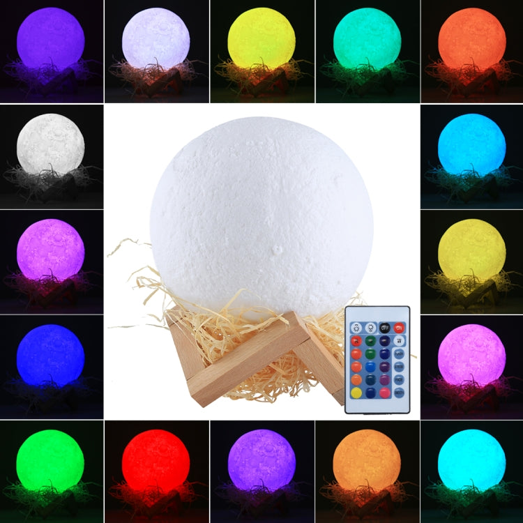 USB Charging 16-color Changing LED Energy-saving Night Light with Wooden Holder Base & Remote Control, Touch with Remote Control 16-color(15cm) Touch with Remote Control 16-color(15cm)