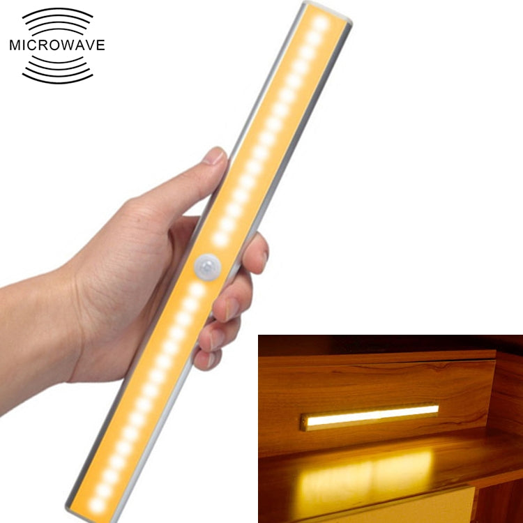 2.8W 20 LEDs Warm White Wide Screen Intelligent Human Body Sensor Light LED Corridor Cabinet Light, USB Charging Version, 2.8W 20 LEDs Warm White 2.8W 20 LEDs Warm White